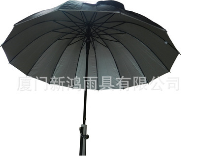 雨伞厂长期供应直骨14K银胶直骨伞 品质与口碑的双重保障